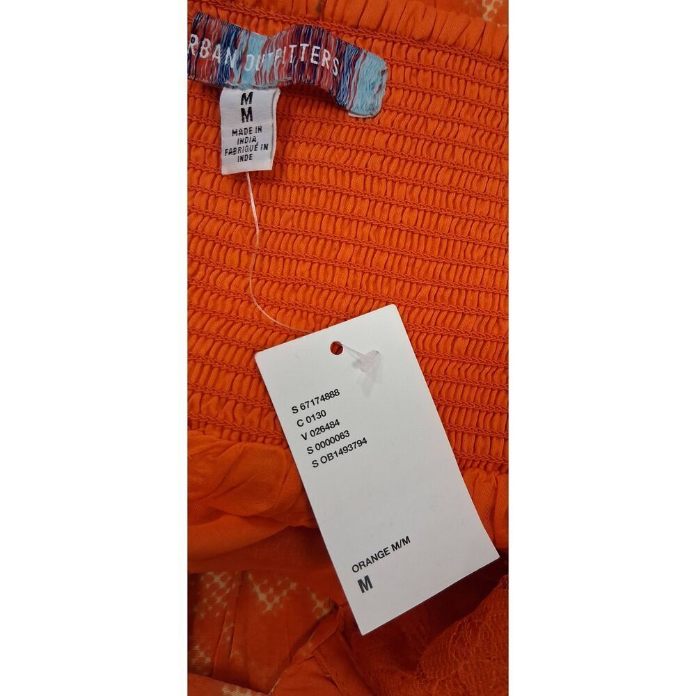 Urban outfitters womens medium orange dress boho midi travel resort sun - Picture 4 of 11